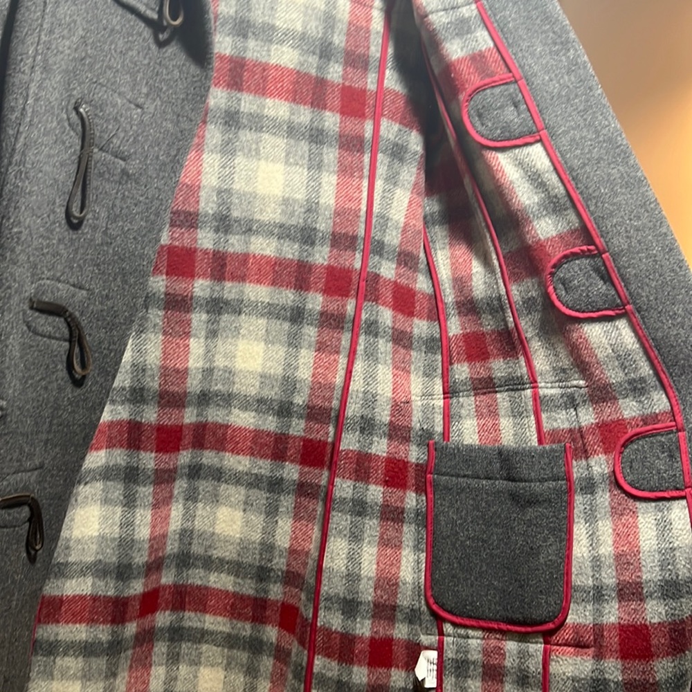 TNA Women’s Wool Coat with Checkered Interior - Picture 4 of 4